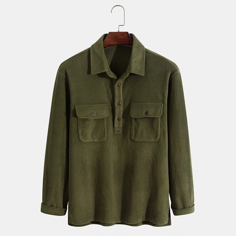 Camisas Para Hombre 2021 Осень Зима Новая мужская рубашка модная повседневная с отворотом с длинными рукавами однотонная мужская одежда
Camisas Para Hombre 2021 Осень Зима Новая мужская рубашка модная повседневная с отворотом с длинными рукавами однотонная мужская одежда