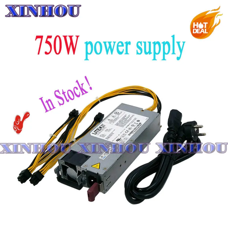 Майнеры для мощность низким уровнем шума 750W 12V 62A выход. Включает 4 шт. 6P коннектора
