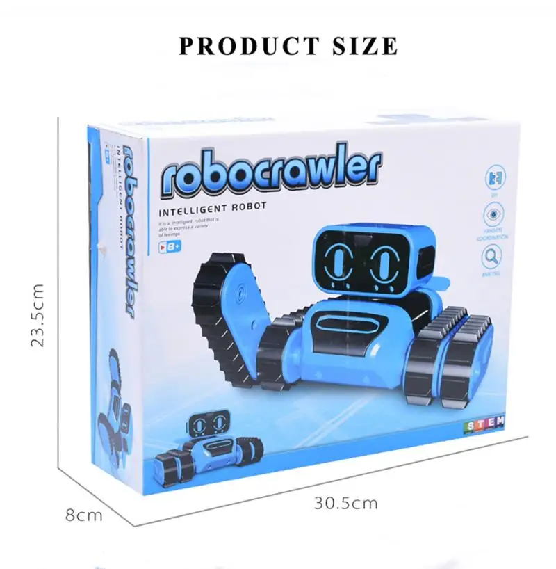 Intelligent Induction Robot DIY Assembled Electric Follow Robot With Gesture Sensor Obstacle Avoidance Kids Toy
Intelligent Induction Robot DIY Assembled Electric Follow Robot With Gesture Sensor Obstacle Avoidance Kids Toy