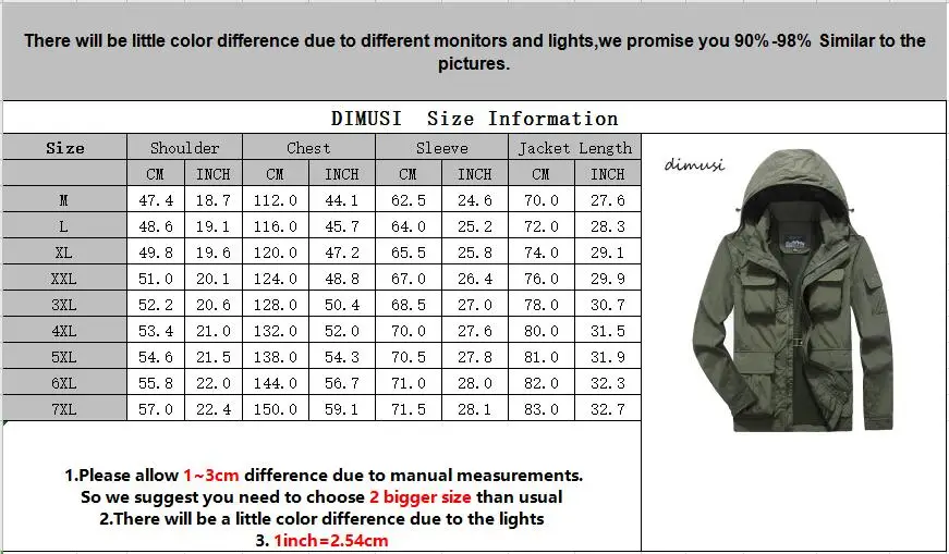 DIMUSI Mens Bomber Jacket Casual Male Overcoat Army Tactics Windbreaker Jacket Mens Breathable Hooded Jackets Clothing 7XL
DIMUSI Mens Bomber Jacket Casual Male Overcoat Army Tactics Windbreaker Jacket Mens Breathable Hooded Jackets Clothing 7XL