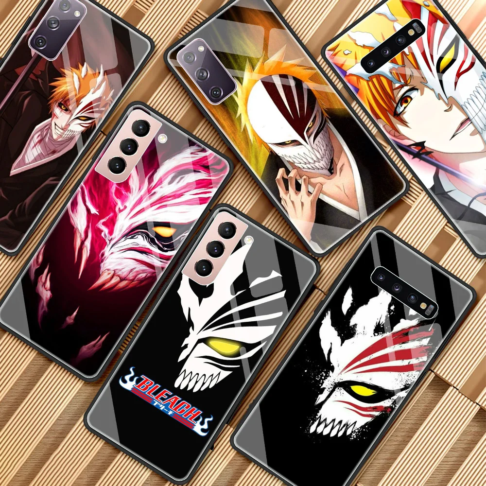 Glass Case For Samsung Galaxy S20 FE S21 Ultra S10 S9 Plus Note 20 10 Lite Soft Edge Phone Cover Shell Bleach Ichigo Hollow Mask
Glass Case For Samsung Galaxy S20 FE S21 Ultra S10 S9 Plus Note 20 10 Lite Soft Edge Phone Cover Shell Bleach Ichigo Hollow Mask