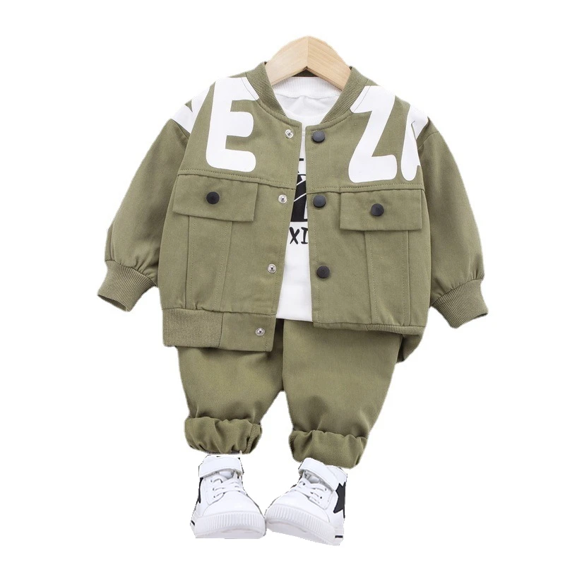 Spring Autumn Toddler Casual Clothes Boys Baby Jacket T-shirt Pants 3 Pcs/sets Kids Cartoon Costume Children Fashion Sport Suits
Spring Autumn Toddler Casual Clothes Boys Baby Jacket T-shirt Pants 3 Pcs/sets Kids Cartoon Costume Children Fashion Sport Suits