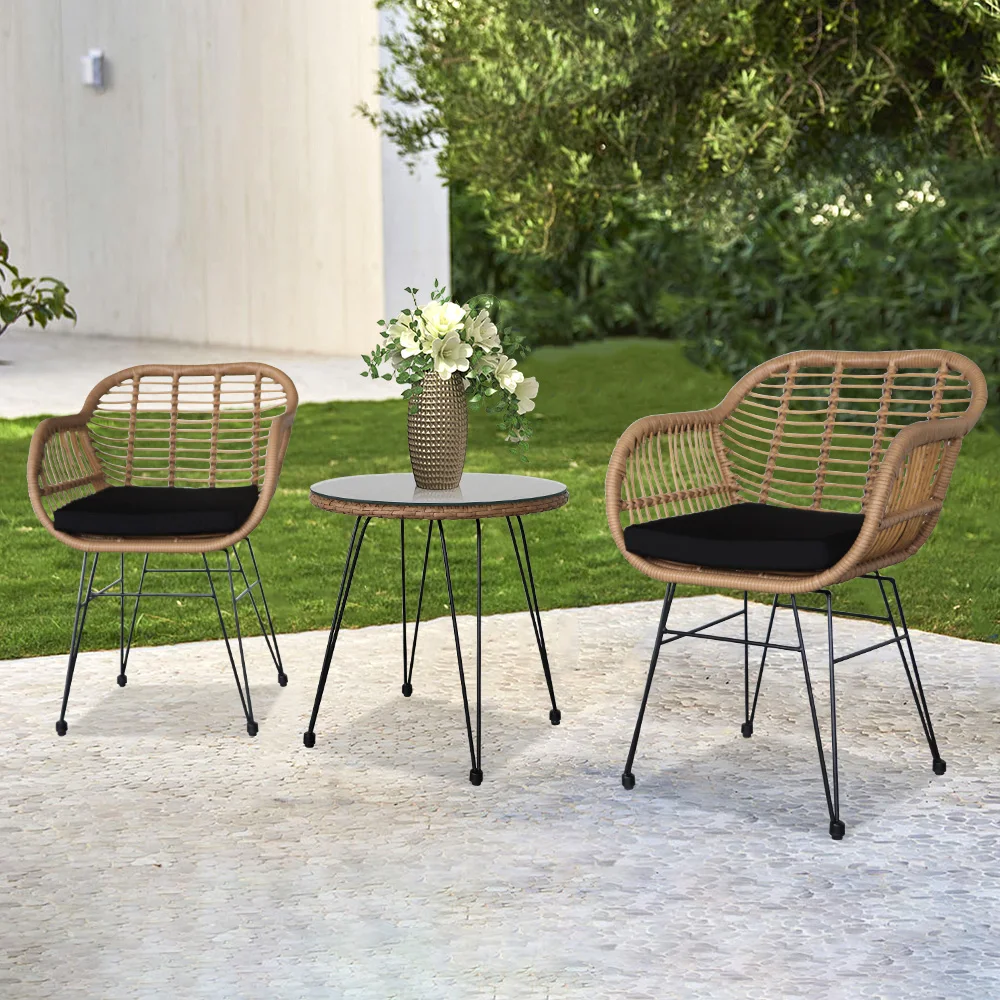 Domestic Delivery Outdoor Rattan Chair Balcony Courtyard Combination Rattan Table and Chair Furniture Villa Garden Lounge Chairs
Domestic Delivery Outdoor Rattan Chair Balcony Courtyard Combination Rattan Table and Chair Furniture Villa Garden Lounge Chairs