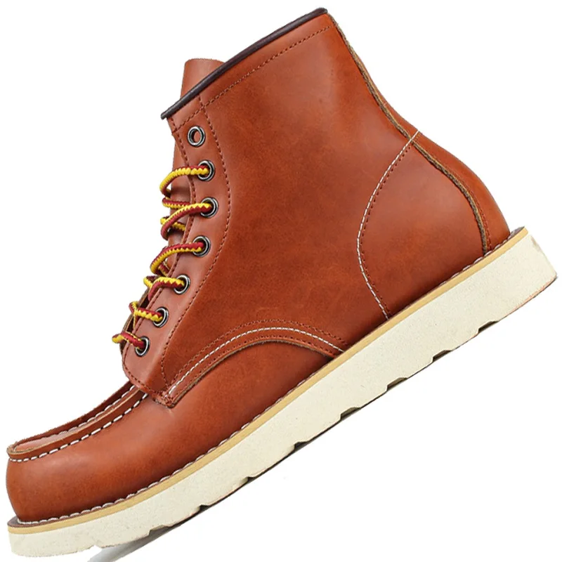 Men Genuine Cow Leather Boots Round Toe Vintage High Quality Ankle Botas for Male Tooling Desert Motorcycle Biker Punk Boots
Men Genuine Cow Leather Boots Round Toe Vintage High Quality Ankle Botas for Male Tooling Desert Motorcycle Biker Punk Boots