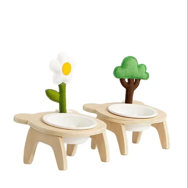 Bowl Tilt Protection Pet Neck Pet Bowl Shelf Dog Food Bowl Ceramic Double Bowl Cat Bowl Cute Little Tree Bowl
Bowl Tilt Protection Pet Neck Pet Bowl Shelf Dog Food Bowl Ceramic Double Bowl Cat Bowl Cute Little Tree Bowl