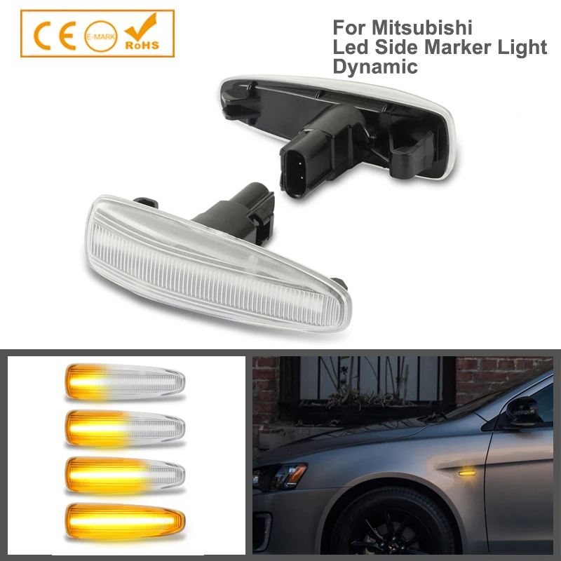2Pcs LED Dynamic Side Marker Light Turn Signal Lamps For Mitsubishi Lancer Sportack Outlander Sport Mirage Pajero ASX Montero
2Pcs LED Dynamic Side Marker Light Turn Signal Lamps For Mitsubishi Lancer Sportack Outlander Sport Mirage Pajero ASX Montero