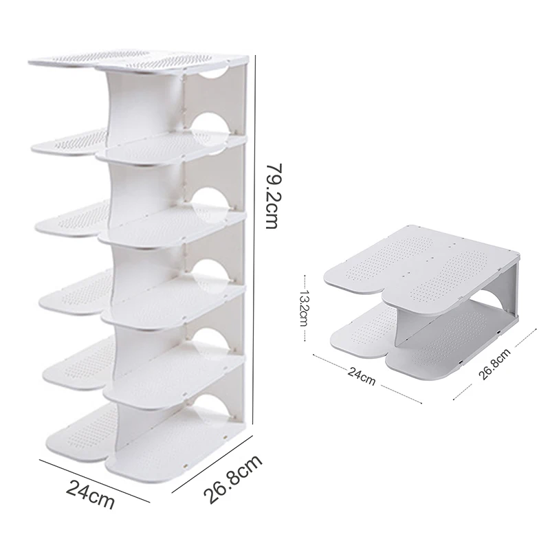 6 Layers Shoe Organizer Shoes Storage Rack Stackable Shoe Hanger Assembly Integrated Shoes Storage Racks PP organizador zapatos
6 Layers Shoe Organizer Shoes Storage Rack Stackable Shoe Hanger Assembly Integrated Shoes Storage Racks PP organizador zapatos