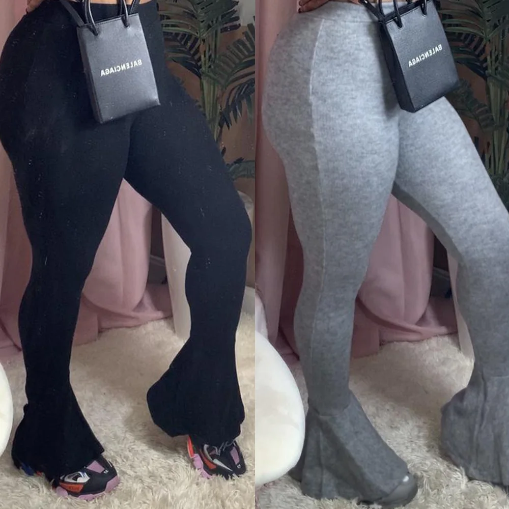Gray Black High Waist Pants Women Skinny Bodycon Long Flare Pants Sexy Party Club Outfits Trousers leggings Autumn Streetwear
Gray Black High Waist Pants Women Skinny Bodycon Long Flare Pants Sexy Party Club Outfits Trousers leggings Autumn Streetwear
