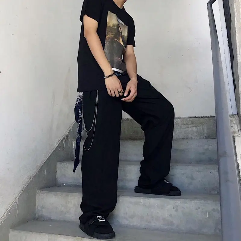 Men Casual Pants Solid Simple Large Size Wide Leg Trousers All-match Loose Chic Mens Korean Style Retro Harajuku Ulzzang Ins New
Men Casual Pants Solid Simple Large Size Wide Leg Trousers All-match Loose Chic Mens Korean Style Retro Harajuku Ulzzang Ins New