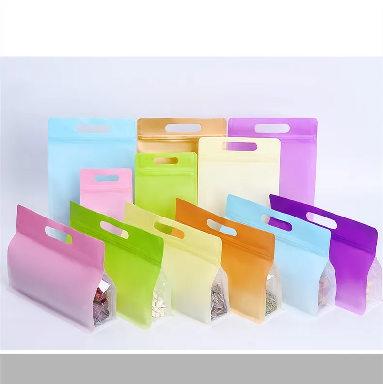 Portable Color Gradient Food Bag Packaging Bag Storage Bag Transparent Dry Fruit Bag Sealed Plastic Zipper Bags with Handle
Portable Color Gradient Food Bag Packaging Bag Storage Bag Transparent Dry Fruit Bag Sealed Plastic Zipper Bags with Handle