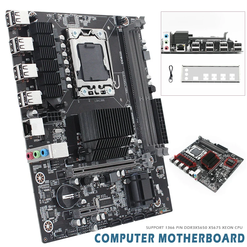 MAYITR 1pc High Quality X58 Desktop Motherboard LGA1366 DDR3 REG M-ATX Game Computer Mainboard With Cable
MAYITR 1pc High Quality X58 Desktop Motherboard LGA1366 DDR3 REG M-ATX Game Computer Mainboard With Cable