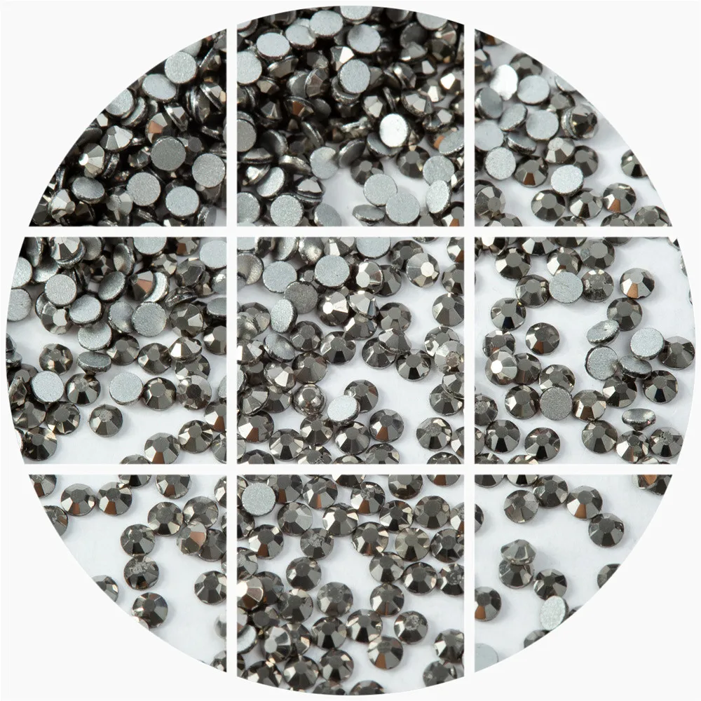 Hematite SS3-SS34 Non Hot Fix Rhinstone Glitters Strass Glass Crystal and Stones Nail Art Rhinestone for Nails FC179 
Hematite SS3-SS34 Non Hot Fix Rhinstone Glitters Strass Glass Crystal and Stones Nail Art Rhinestone for Nails FC179