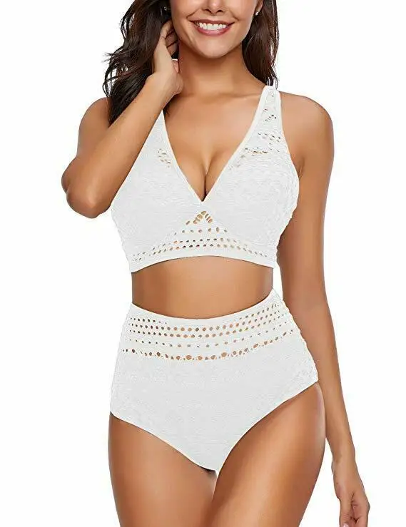 US Women High Waist Push Up Padded Bra Bikini Set Swimsuit Bathing Suit Beach Swimwear White Black Navy Blue
US Women High Waist Push Up Padded Bra Bikini Set Swimsuit Bathing Suit Beach Swimwear White Black Navy Blue