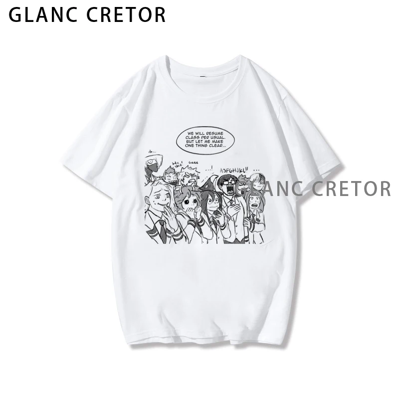 Harajuku fashion round neck summer new kawaii women's Japanese cute fun my hero academy printing casual short sleeve T-shirt
Harajuku fashion round neck summer new kawaii women's Japanese cute fun my hero academy printing casual short sleeve T-shirt