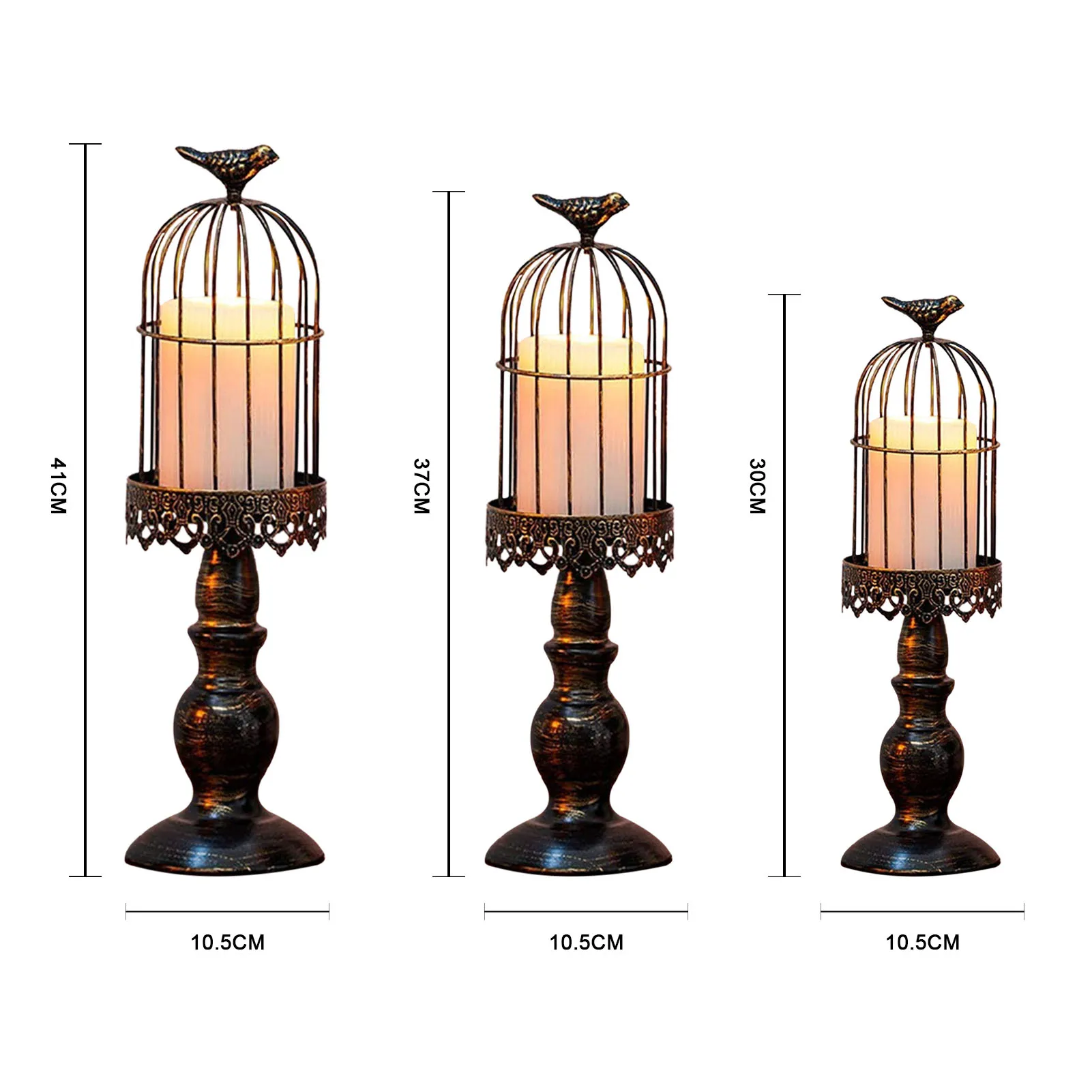3pcs Retro Birdcage Candle Holder Home Birdcage Crown European-style Iron Candle Holder Wedding Metal Creative Crafts Decorative
3pcs Retro Birdcage Candle Holder Home Birdcage Crown European-style Iron Candle Holder Wedding Metal Creative Crafts Decorative