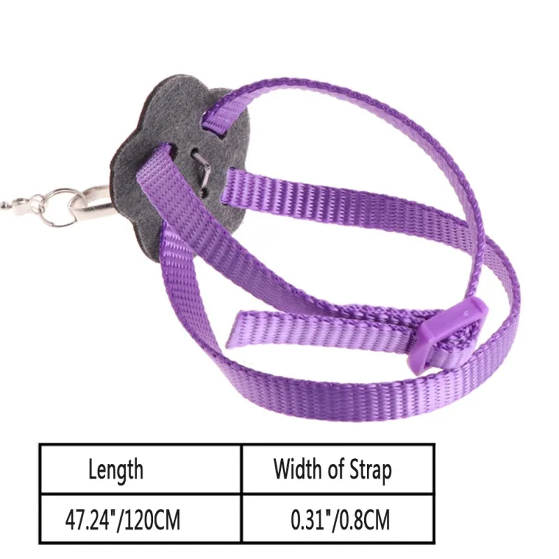 Adjustable Parrots Bird Harness Leash Anti-Bite Training Rope Anti Bite Flying Band Traction Strap Bird Supplies
