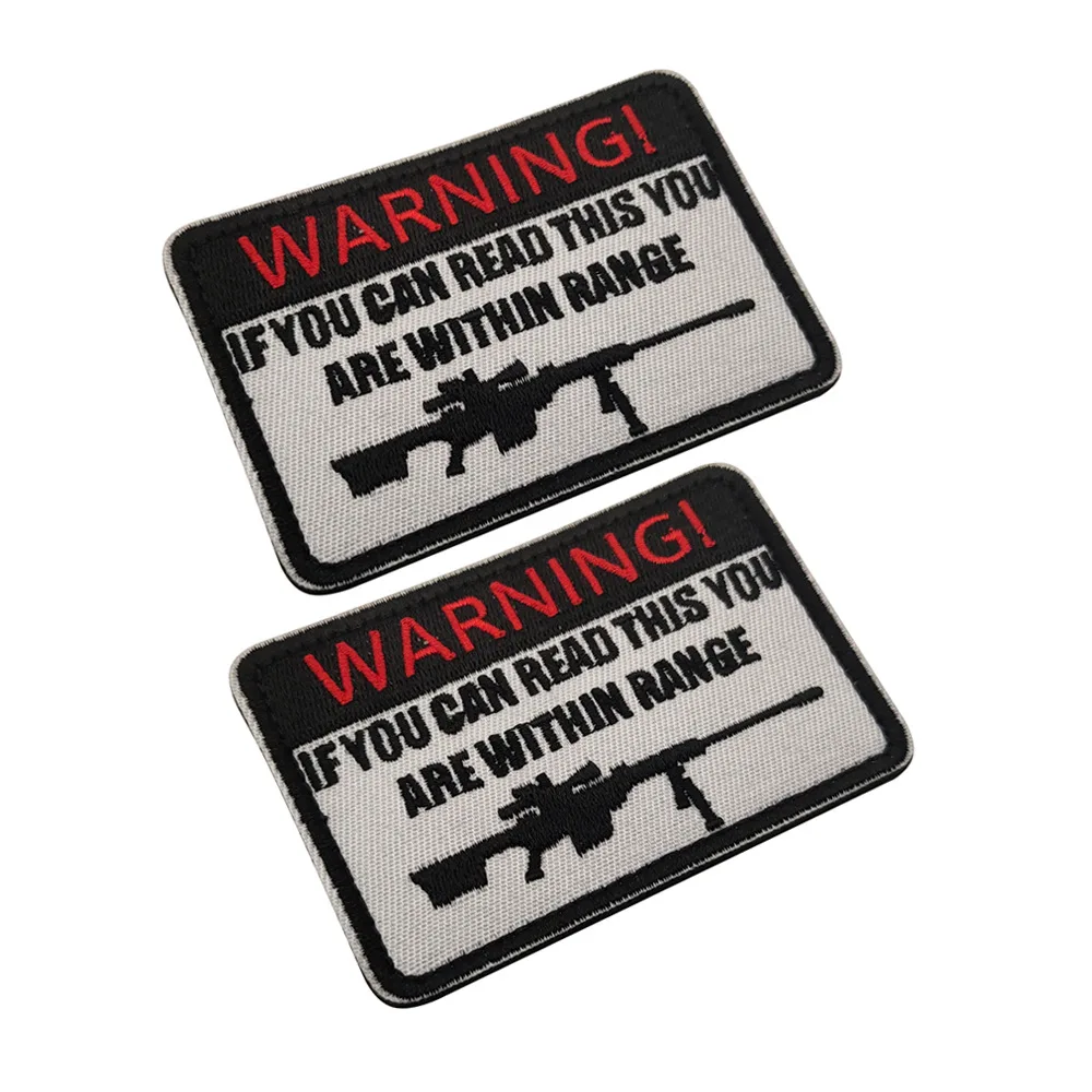 Warning If You Can Read This You are With in Range Funny Words Gun Patches Embroidered Morale Armband Badge Clothes Bag
Warning If You Can Read This You are With in Range Funny Words Gun Patches Embroidered Morale Armband Badge Clothes Bag