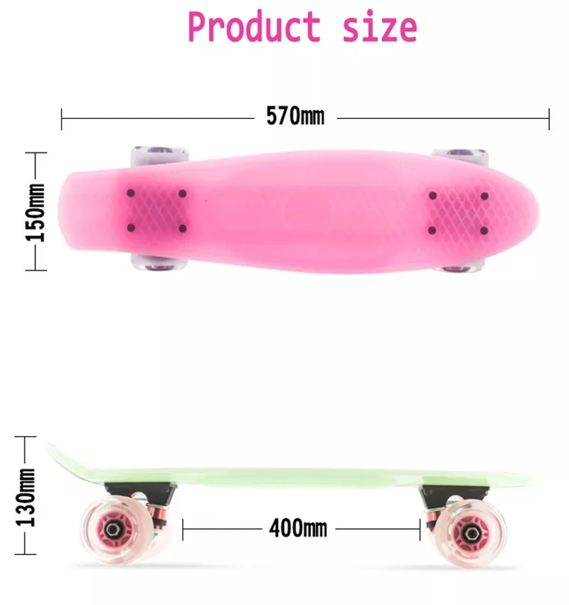 Mini Cruiser Skateboard Mit Einer Tragfahigkeit Von 75 Kg, Mit Blinkenden Radern Skateboard Komplettboard, Teenager Erwachsene
Mini Cruiser Skateboard Mit Einer Tragfahigkeit Von 75 Kg, Mit Blinkenden Radern Skateboard Komplettboard, Teenager Erwachsene