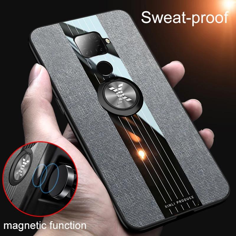 Luxury Cloth Phone Cover for Huawei Nvoa 5 Pro 5i Leather Case Metal Finger Ring Stand Back Armor Nova5 Nova5i 5iPro Shockproof
Luxury Cloth Phone Cover for Huawei Nvoa 5 Pro 5i Leather Case Metal Finger Ring Stand Back Armor Nova5 Nova5i 5iPro Shockproof