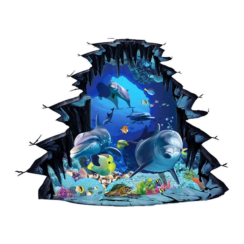 New 3D Wall-Breaking Underwater World Cute Dolphin Aquarium Mall Decoration Floor Vision
New 3D Wall-Breaking Underwater World Cute Dolphin Aquarium Mall Decoration Floor Vision