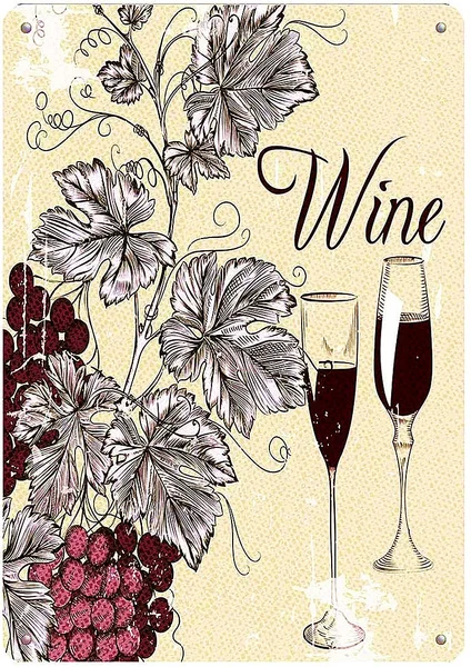 Vintage Tin Poster Bohemian Style Grapes Wine Metal Tin Sign 8x12 Inch Retro Art Home Kitchen Bar Restaurant Garden
Vintage Tin Poster Bohemian Style Grapes Wine Metal Tin Sign 8x12 Inch Retro Art Home Kitchen Bar Restaurant Garden
