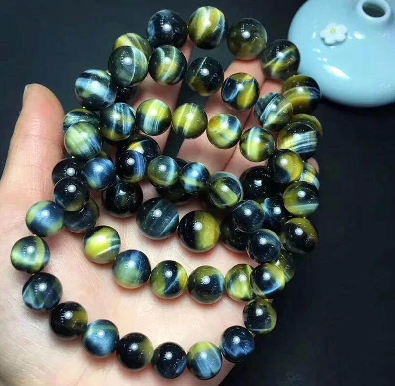 Natural Dream Tiger-eye Bracelet Unisex Yellow Blue Hu Jing Shi Eye Wood Alexandrite Couple Lap Crystal Bracelet
Natural Dream Tiger-eye Bracelet Unisex Yellow Blue Hu Jing Shi Eye Wood Alexandrite Couple Lap Crystal Bracelet