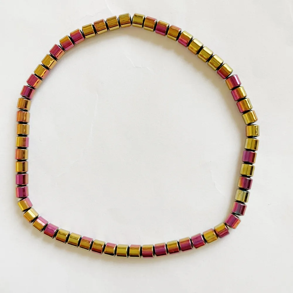 Hematite Electroplating Vacuum Color Couple Bracelet Health Stone Belt Elastic Couple Fashion Hot-Selling Jewelry
Hematite Electroplating Vacuum Color Couple Bracelet Health Stone Belt Elastic Couple Fashion Hot-Selling Jewelry