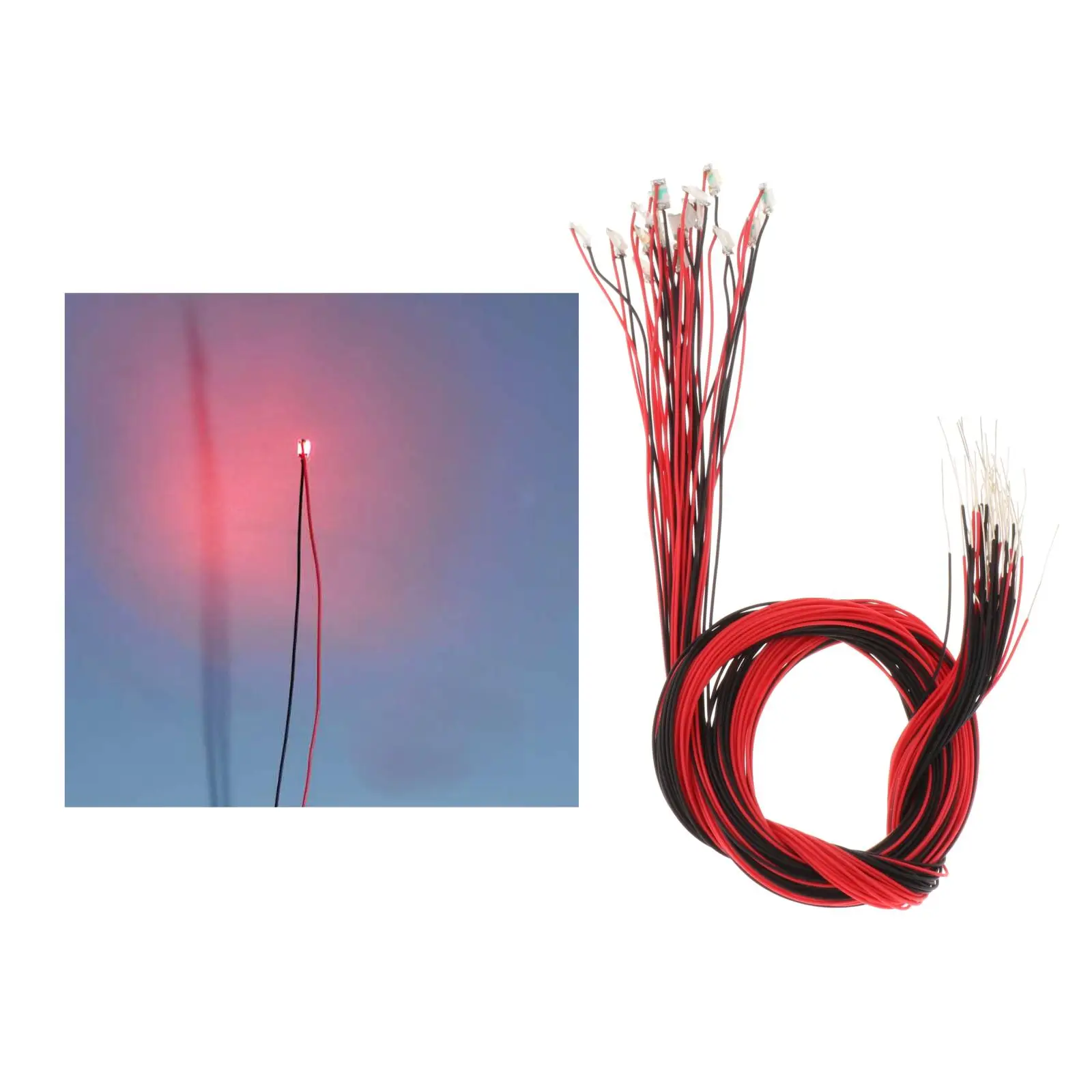 20pcs Pre-soldered Micro Litz Wired LED Leads Wires 30cm DIY Wired Leads Light for Model Hand-made Lights 3V Wired Led Leads War
20pcs Pre-soldered Micro Litz Wired LED Leads Wires 30cm DIY Wired Leads Light for Model Hand-made Lights 3V Wired Led Leads War