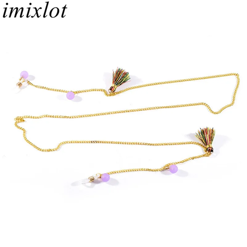 Imixlot Fashion Colorful String Tassel Link Chain Sunglasses Cords Beaded Eyeglass Lanyard Hold Straps Eyewear Retainer
Imixlot Fashion Colorful String Tassel Link Chain Sunglasses Cords Beaded Eyeglass Lanyard Hold Straps Eyewear Retainer