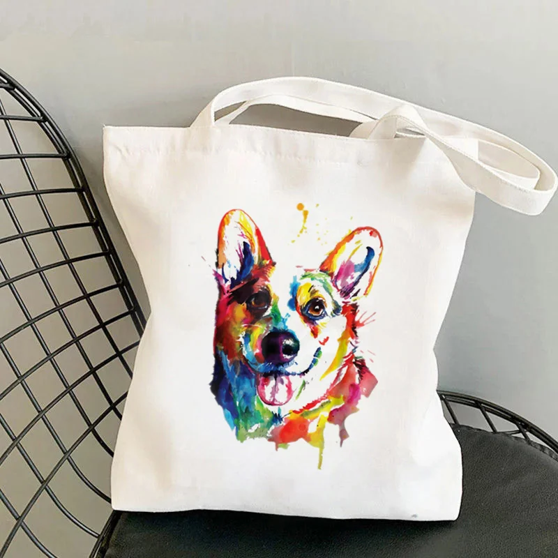 Shopper Watercolor Design For Corgi Lovers Bag Harajuku women Shopping Bag Canvas Shopper Bag handbag Tote Bag Shoulder Lady Bag
Shopper Watercolor Design For Corgi Lovers Bag Harajuku women Shopping Bag Canvas Shopper Bag handbag Tote Bag Shoulder Lady Bag