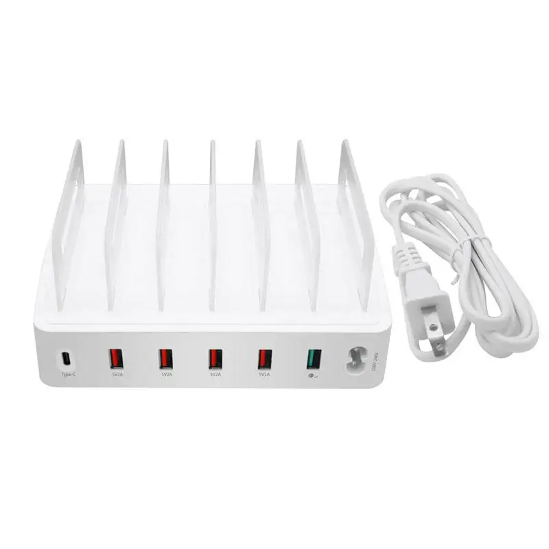 6 Port QC3.0 USB Charger Quick Charging Station Dock Multiple Devices Organizer For iPhone Dock Station
6 Port QC3.0 USB Charger Quick Charging Station Dock Multiple Devices Organizer For iPhone Dock Station