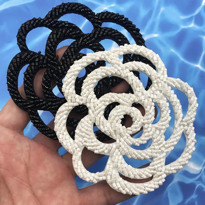Black White Flowers Rhinestone Beads Patches Applique Sew on Beads Applique Clothes Shoes Bags Decoration Patch DIY
Black White Flowers Rhinestone Beads Patches Applique Sew on Beads Applique Clothes Shoes Bags Decoration Patch DIY
