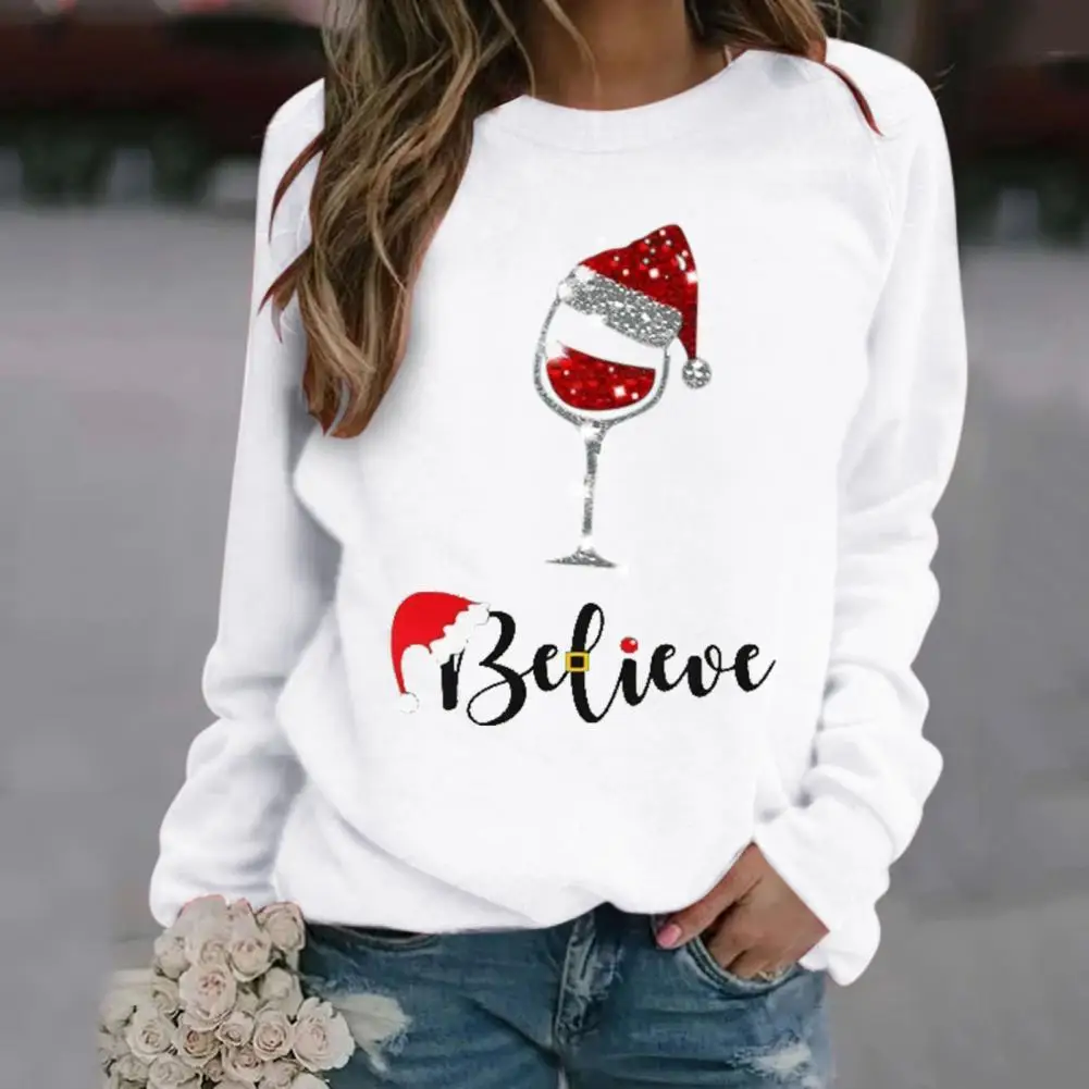 Women Sweatshirt Stretchy Trendy Cold Resistant Christmas Hat Print Women Sweatshirt
Women Sweatshirt Stretchy Trendy Cold Resistant Christmas Hat Print Women Sweatshirt