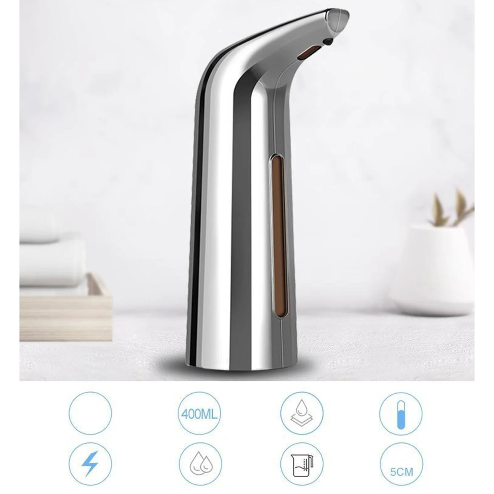 Automatic Soap Dispenser Infrared Sensor Touchless Liquid Soap Dispenser Silver
Automatic Soap Dispenser Infrared Sensor Touchless Liquid Soap Dispenser Silver