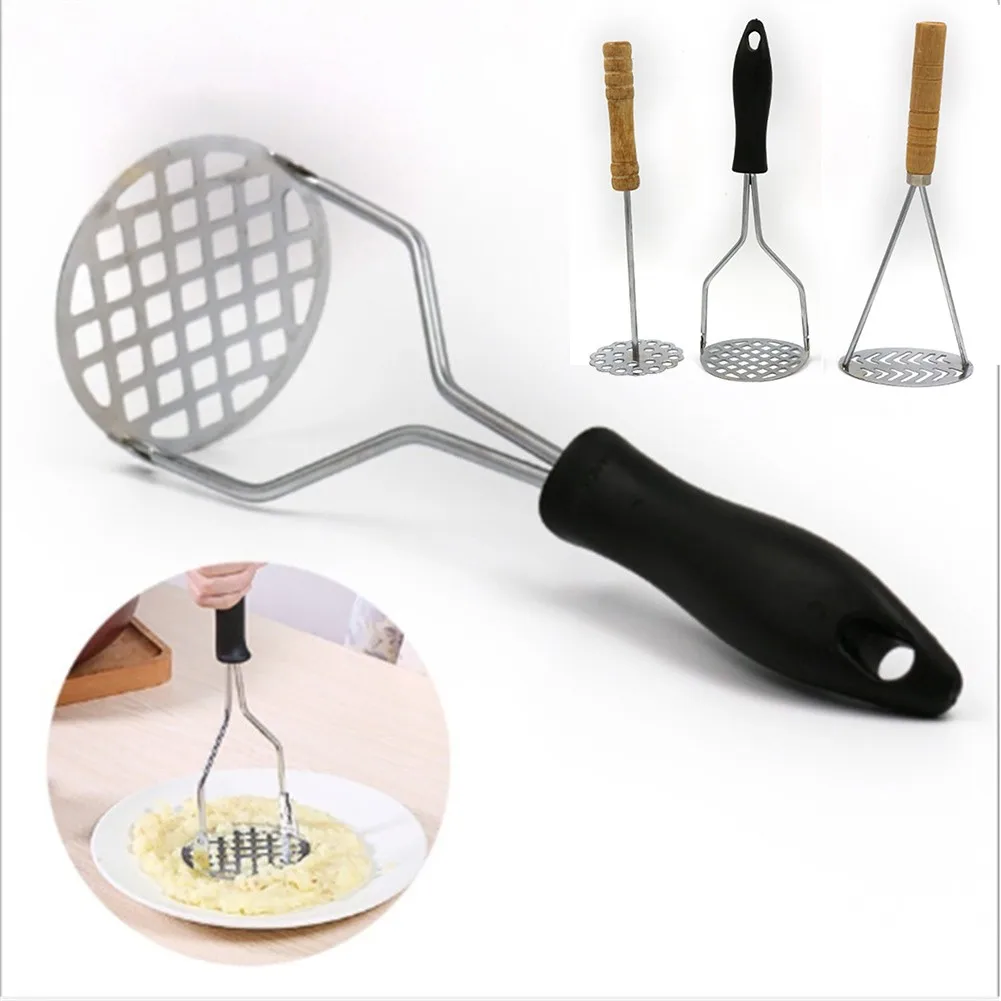 1PC Stainless Steel Potatoes Mud Pressure Mud Machine Potato Masher Ricer Fruit Vegetable Tools Kitchen Gadgets Accessories
1PC Stainless Steel Potatoes Mud Pressure Mud Machine Potato Masher Ricer Fruit Vegetable Tools Kitchen Gadgets Accessories