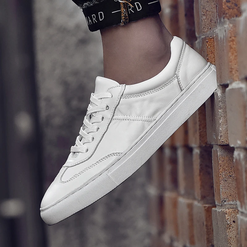 Summer Men Shoes White Genuine Leather Flats Shoes Fashion Casual Breathable Sneakers Loafers High Quality Walking Leisure Shoes
Summer Men Shoes White Genuine Leather Flats Shoes Fashion Casual Breathable Sneakers Loafers High Quality Walking Leisure Shoes