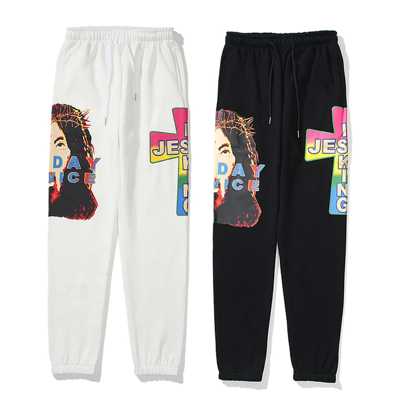 New Men's Pure Cotton Fleece Kanye Pants Male 2021fw Loose Casual Pull Rope Beam Foot Trousers Streetwear Hip Hop Rap Sweatpants
New Men's Pure Cotton Fleece Kanye Pants Male 2021fw Loose Casual Pull Rope Beam Foot Trousers Streetwear Hip Hop Rap Sweatpants
