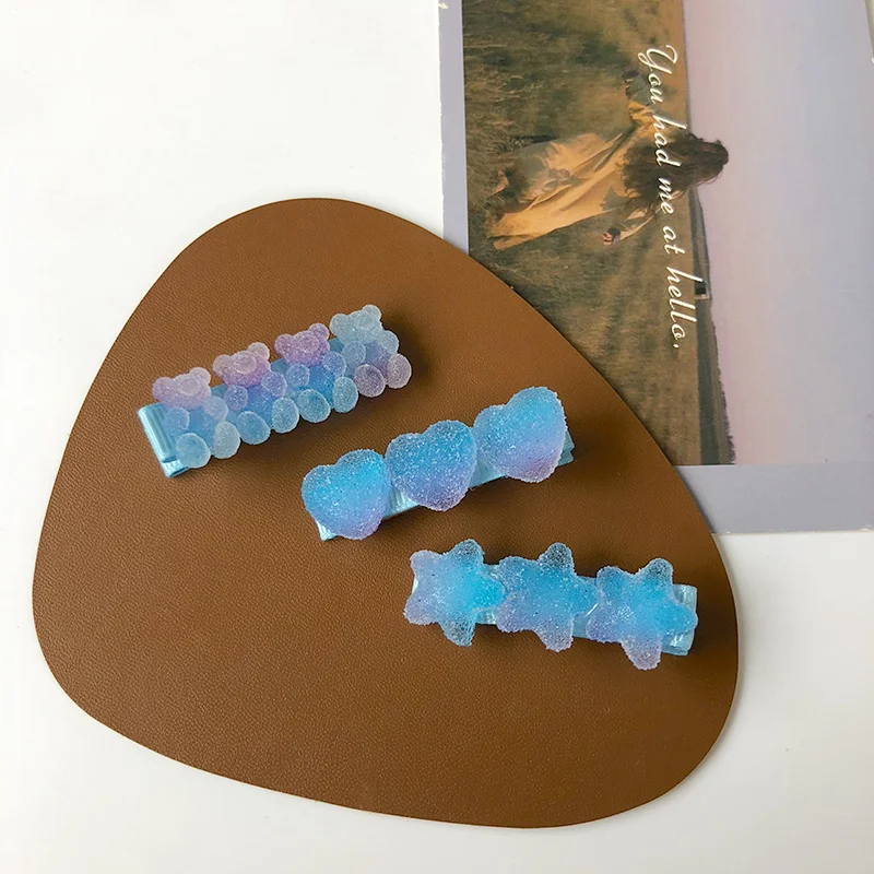 Sweet Girl`s Hair Clips Cute Cartoon Blue Resin Hair Clips Kids Lovely Hairpins Heart Star Hairpin Fashion Hair Accessories
Sweet Girl`s Hair Clips Cute Cartoon Blue Resin Hair Clips Kids Lovely Hairpins Heart Star Hairpin Fashion Hair Accessories