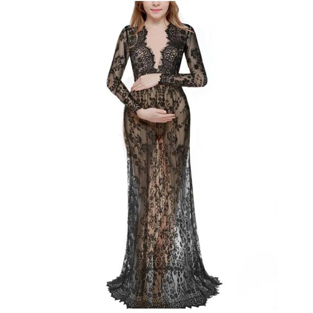 Women's sexy party summer long sleeve lace dress gothic beach Hot S- 6XL Young Style
Women's sexy party summer long sleeve lace dress gothic beach Hot S- 6XL Young Style