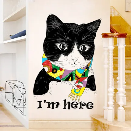 Black And White Cat Wall Sticker Creative Personality Living Room Decoration 3D Bedroom Wardrobe Door Stickers Wall Decoration
Black And White Cat Wall Sticker Creative Personality Living Room Decoration 3D Bedroom Wardrobe Door Stickers Wall Decoration