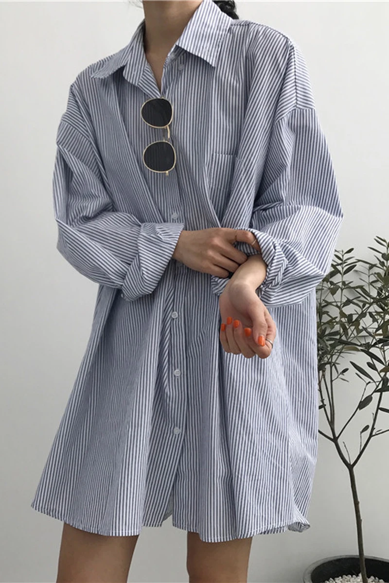 GOOHOJIO Vintage Women Shirts Blusas Roupa Women Loose Blouse Korean Long Sleeve Womens Tops and Blouses Long Style Striped
GOOHOJIO Vintage Women Shirts Blusas Roupa Women Loose Blouse Korean Long Sleeve Womens Tops and Blouses Long Style Striped