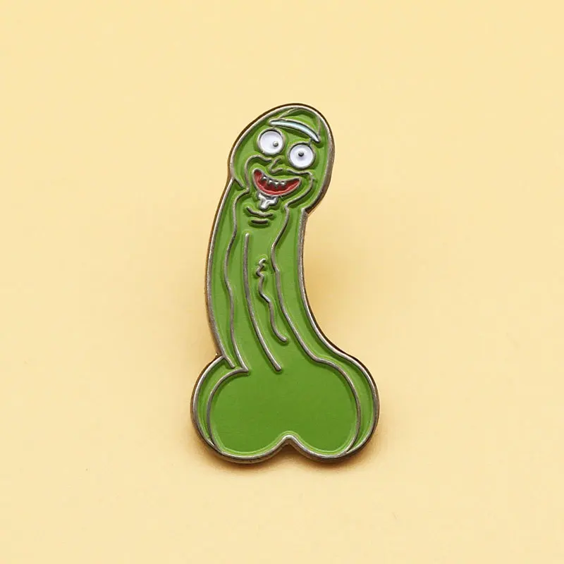 XM-funny Cartoon Pickled Cucumber Brooch Alloy Enamel Metal Badge Personalized Backpack Hundred Matching Pin Accessories
XM-funny Cartoon Pickled Cucumber Brooch Alloy Enamel Metal Badge Personalized Backpack Hundred Matching Pin Accessories