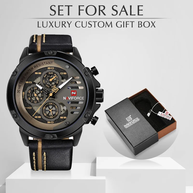 NAVIFORCE Fashion Top Brand Watches For Men Military Sports Quartz Watch for Man Luxury Male Clock Wristwatch Relogio Masculino
NAVIFORCE Fashion Top Brand Watches For Men Military Sports Quartz Watch for Man Luxury Male Clock Wristwatch Relogio Masculino