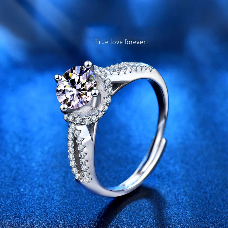 925 Sterling Silver Jewelry 1ct 2ct 3ct Classic Style Moissanite Diamond Ring Wedding Engagement Ring For Women
925 Sterling Silver Jewelry 1ct 2ct 3ct Classic Style Moissanite Diamond Ring Wedding Engagement Ring For Women