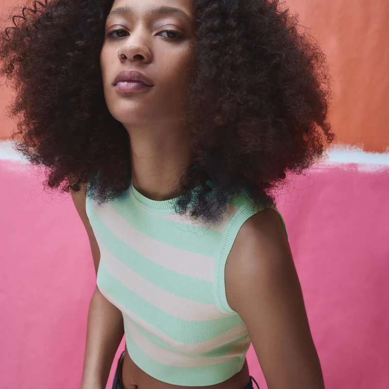 Stripe Knit Crop Top Women Y2K Summer 2021 Fashion Outfits Sleeveless Green Casual Off Shoulder Vintage Sexy Tank Top Streetwear
Stripe Knit Crop Top Women Y2K Summer 2021 Fashion Outfits Sleeveless Green Casual Off Shoulder Vintage Sexy Tank Top Streetwear