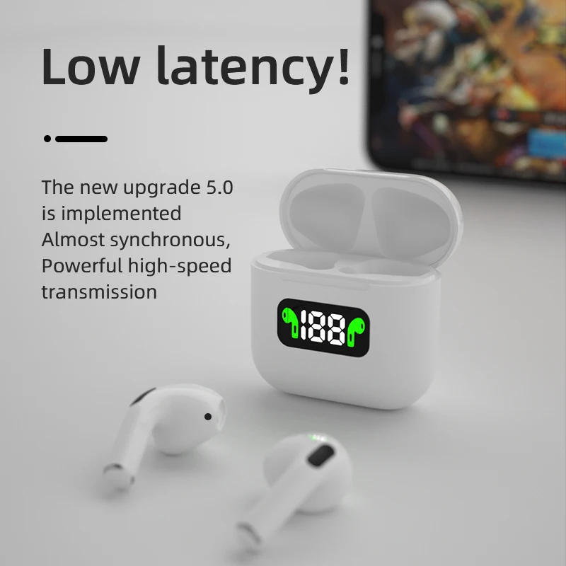 TWS-наушники Pro 8 беспроводные с шумоподавлением Bluetooth для Iphone Xiaomi Huawei | Электроника