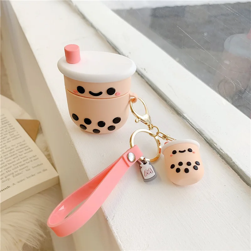Cute Boba Earphone Case For Airpods pro 3 Kawaii Silicone Wireless Bluetooth For Airpods 2 Protective Cover Accessories Keychain
Cute Boba Earphone Case For Airpods pro 3 Kawaii Silicone Wireless Bluetooth For Airpods 2 Protective Cover Accessories Keychain