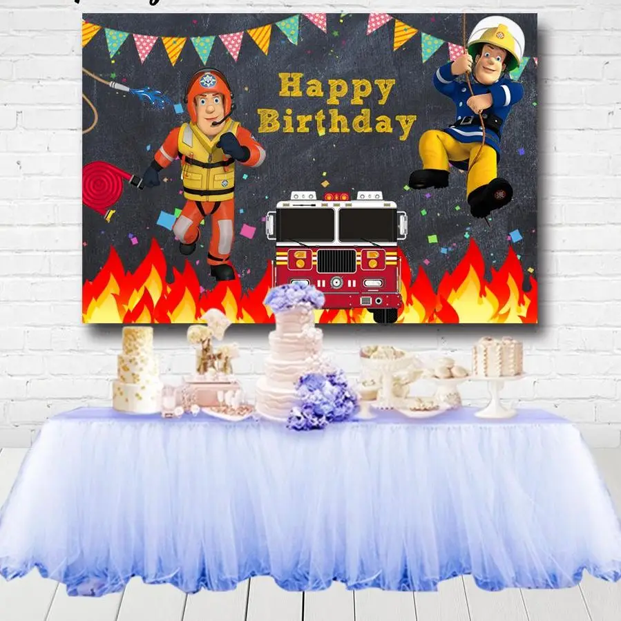 Fireman Sam Photography Backdrop Boys Firefighter Engine Birthday Party Kids Photo Background Prop Booth Decoration
Fireman Sam Photography Backdrop Boys Firefighter Engine Birthday Party Kids Photo Background Prop Booth Decoration