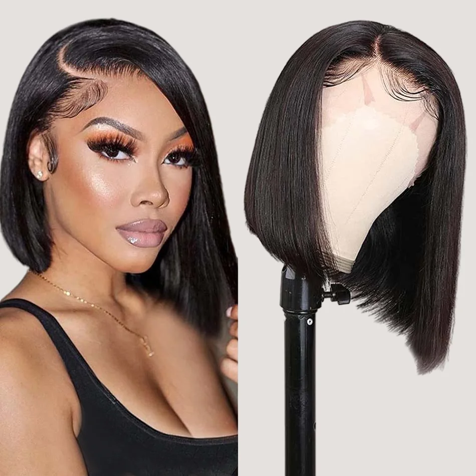 Short Bob Human Hair Wigs CliCli Straight 13X4 Hd Lace Frontal Wig Pre-Plucked 4X4 Closure Women's Wig Brazilian Remy Hair 150%
Short Bob Human Hair Wigs CliCli Straight 13X4 Hd Lace Frontal Wig Pre-Plucked 4X4 Closure Women's Wig Brazilian Remy Hair 150%