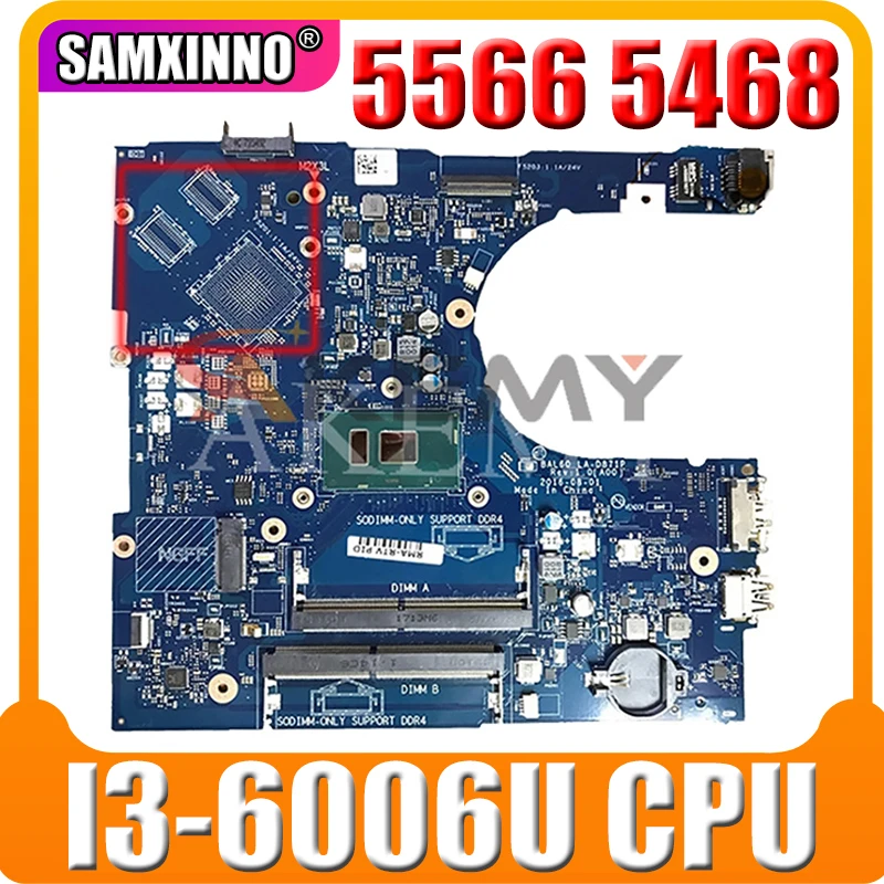 Новый для dell inspiron 5566 5468 материнская плата 0KCKCP 0DPC8T LA-D871P I3-6006U SR2UW 100% тестирование
Новый для dell inspiron 5566 5468 материнская плата 0KCKCP 0DPC8T LA-D871P I3-6006U SR2UW 100% тестирование